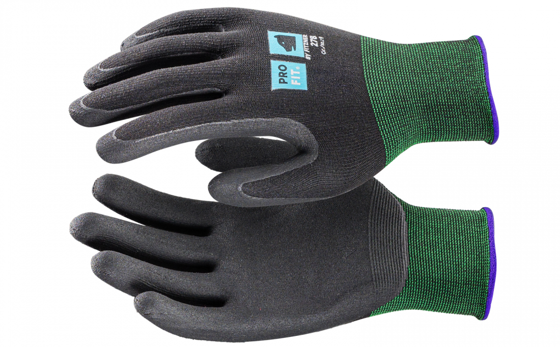 Premium Montagehandschuhe Feinstrick Nitril "Ultra Sensitive Grip" PLUS Größe L (9) L (9)